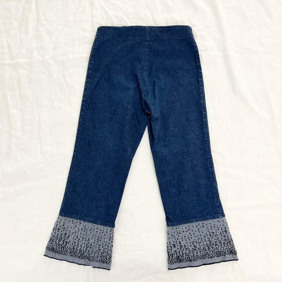 Cop.Copine Flared Cropped Flat Front Pant - Picture 4 of 15